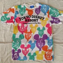 【美品】東京ディズニーランド　 Tシャツ Sサイズ　カラフル　風船