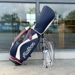 Malbon マルボン ゴルフ キャディバッグ ネイビー