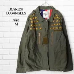 ジョイリッチ ミリタリージャケット スタッズ スター M カーキ ストリート