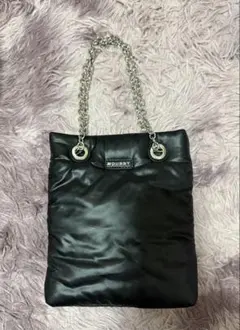 MOUSSY ブラックチェーンバッグ
