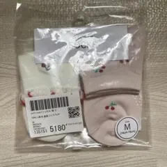 ♡petit main GIRLS吸水速乾ソックス2P M