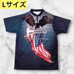 ✨新品✨ハンマー【日本サイズL】ブラック　宇宙　ロゴ入り　海外　ボウリングウェア ✨新品✨ハンマー【日本サイズL】ブラック 宇宙 ロゴ入り 海外