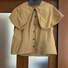 アンダーカバー fuck期ベージュ系 バイカラーシャツ プルオーバー 