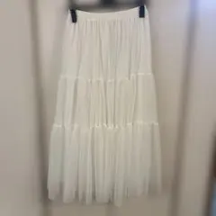 白ティアードスカート