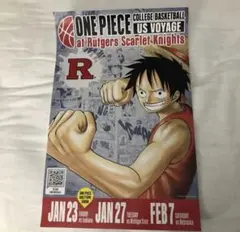 ワンピース ルフィ USボヤージュ カレッジ バスケットボール ポスター