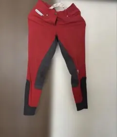 乗馬キュロット L ワインレッド フルグリップ ストレッチ 美品 試着 