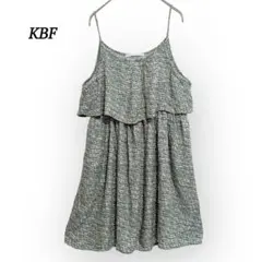 美品 KBF ワンピース 【F】 キャミソール チュニック 総柄 くすみカラー