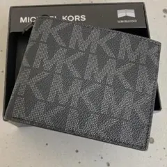 MICHAEL KORS 二つ折り 財布 MK シグネチャー スリム デザイン