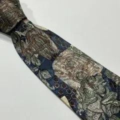 【ネクタイ　アート　シルク　古着】