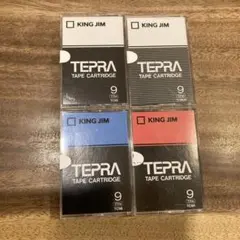 未使用KING JIM TEPRA TRテープカートリッジ4色セット9mm 幅②のサムネイル