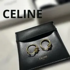 CELINE ノット スモールフープ ゴールドフィニッシュ ブラス ゴールドのサムネイル