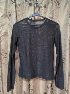 H&Mシアー長袖テイシャツ