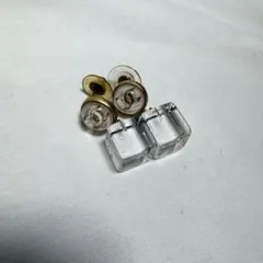 シャネル ココマーク クリア キューブ ピアス アクセサリー イヤリング
