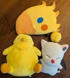 ファイナルファンタジー　モーグリ　チョコボ　ぬいぐるみ　クッション　3個セット