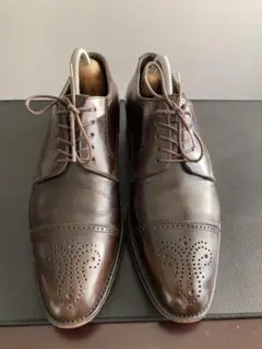 【最終値下げ】TAKEO KIKUCHI ウイングチップ革シューズ 茶_26cm