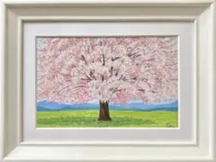 鈴木公 桜 日本画 花柄額縁 - メルカリ