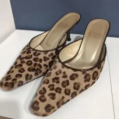 NATURAL BEAUTY ヒョウ柄ハイヒールパンプスのサムネイル