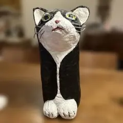 黒猫の置物 2個セット 赤い紐付き - メルカリ