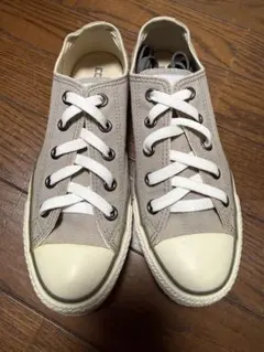 CONVERSE グレー ベージュ キャンバス スニーカー 23㎝