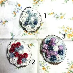 ソフト薔薇ブローチ☆１個売り☆ハンドメイド
