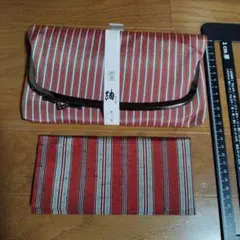 新品未使用　和装　和柄　バッグ　小物入れ　がま口　民芸　民芸品　二点セット