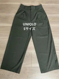 カーキ ワイドパンツ