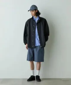 ナノユニバース/オテルパラス ナイロンテックルーズシルエットコーチブルゾン