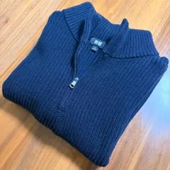 ユニクロ ハーフジップ ニット