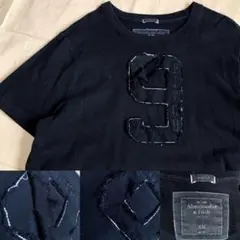 アバクロ Tシャツ XXL 黒 Abercrombie&Fitch 半袖