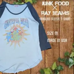 USA製 ジャンクフード ×レイビームス ラグランスリーブＴシャツ レディース