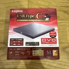 外付けDVDドライブ USB type-C対応 Logitec