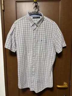 NAUTICA ノーティカ 半袖シャツ チェック柄 L