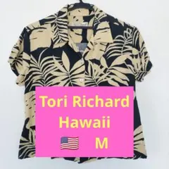 ꧁美品꧂　Tori Richard アロハシャツ ボタニカル柄 Mのサムネイル