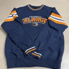 XLARGE ネイビー トレーナー M