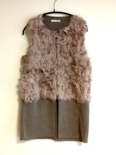 PAPILLONNER ファー ニットベスト