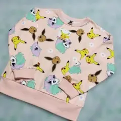 【新品】ポケモン　ポケットモンスター　トレーナー　ピカチュウ　イーブイ　ポニータ