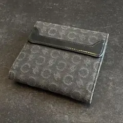 セリーヌ　CELINE　折りたたみ財布　三つ折り　Cマカダム　キャンバス