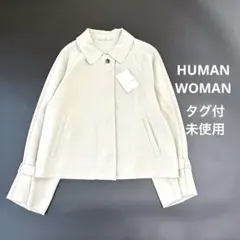 タグ付未使用 ラウンドカラージャケット ライトベージュ オールシーズン対応