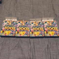 ポケモンカード スタートデッキ100 4個セット 外箱のみ開封 フィルム未開封