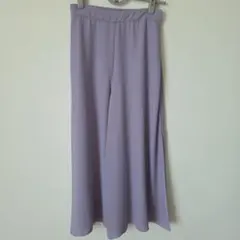 UNIQLO　春夏　シフォンスリットスカートパンツ　ガウチョ　ラベンダー　S