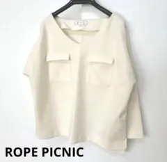 ROPE PICNIC アイボリー Vネック トップス 38