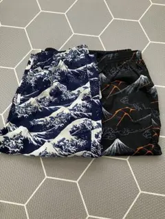XL 北斎　ユニクロ　ステテコ　ハーフパンツ
