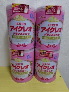 グリコ アイクレオ バランスミルク　800g×4缶セット