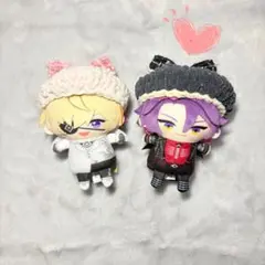 【ブラック×ベレー帽】にじぱぺっと 帽子 ぬい服 10cm にじぱぺ ツイード