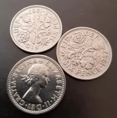 100枚セット 幸せのシックスペンス イギリス ラッキー6ペンス 本物英国 本物英国 幸せのシックスペンス イギリス 100枚セット ラッキー6ペンス