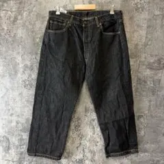 エ*ビ様 【W36L32】リーバイス501 黒ブラックデニム アメカジ ゆるダボ