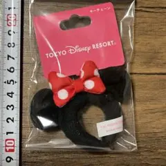 レア　ディズニーリゾート　ミニーマウス　ミニカチューシャマスコットキーチェーン