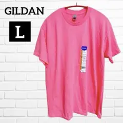 ギルダン Tシャツ クルーネック 半袖 無地 L 蛍光ピンク 派手色 ゆったりのサムネイル