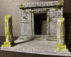 ジオラマ ベース 遺跡 神殿 廃墟 ディスプレイ ガチャ 撮影 ドラクエ 40