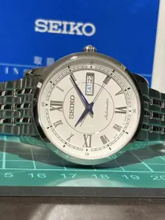 極美品】セイコープレザージュSARY025ホワイトローマンSEIKO自動巻時計 